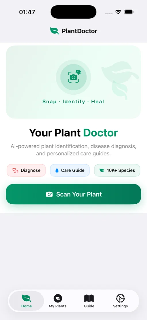 PlantLens screenshot 1